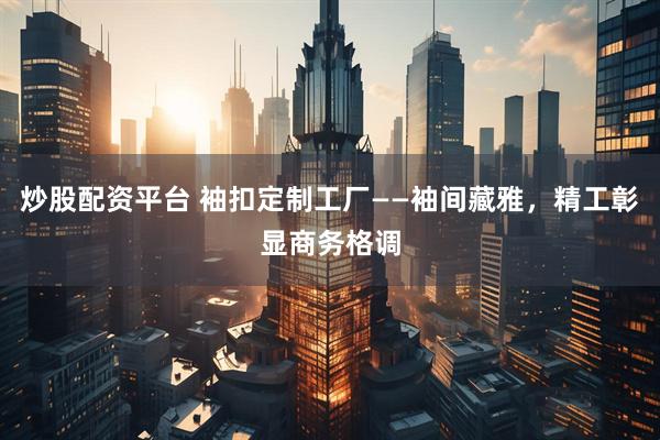 炒股配资平台 袖扣定制工厂——袖间藏雅，精工彰显商务格调